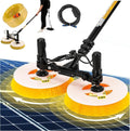 Jiminhuixin Borstels voor schoonmaak badkamer Zonnepaneel, 70 cm borstelkop, 3,5 m, 5,5 m, 7,5 m, reinigingsborstel, PV reinigingsborstel, dubbele kop