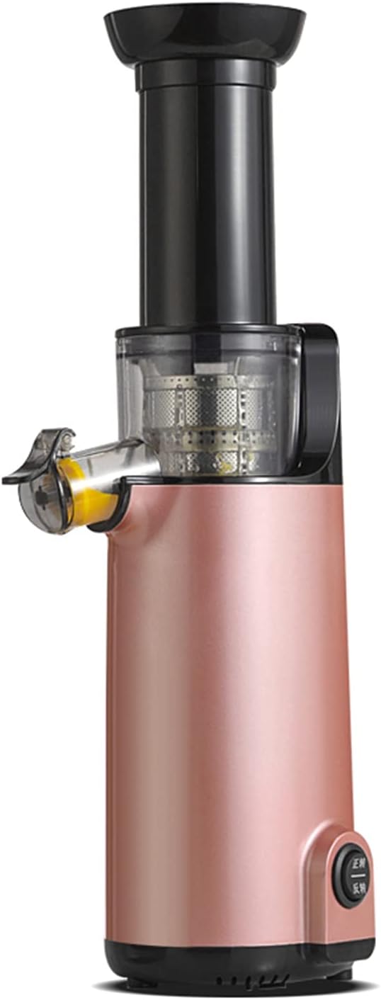 Shaloly Sapcentrifuge Compacte Slow Juicer Koude Pers, 120W Motor, Omgekeerde Functie (Kleur: Blauw) (Roze), Hogere Sapopbrengst