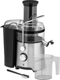 WMF Sapcentrifuge Kult X Elektrische van roestvrij staal, 500 W, sapkan 1,2 l, 2 snelheden, slow juicer, voor grote stukjes fruit, schuimfilter