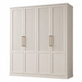 Kleiderschrank mit vier Türen aus MDF in Creme