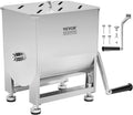 Vevor Vleesmolen BMM10 15 lb capaciteit tank verwerkingsapparatuur, zilver (handleiding, roestvrij staal vlees, worstmachine, met deksel en handvat