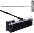Raamtrekker Vnatwgoo Reinigingsmachine, Met Automatische Watersproeier En 7,5 M Telescopische Steel, Voor Zonnepanelen, Elektrische Rolborstel