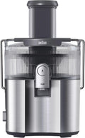 Braun Sapcentrifuge MultiJuice 7 SJ7000, 75 mm Tuit, 2L Sapcontainer, 1000W, Grijs, Centrifugale Slowjuicer, met ColdXtract-technologie