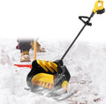Sneeuwschuiver, met 41 cm, 15 cm, 10 m werpafstand, voor patio oprit (2 batterijen), draadloze elektrische sneeuwschuiver, breedte, diepte