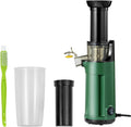 Cafiedr Sapcentrifuge Draagbare slowjuicer koudpers, lichtgewicht sapcentrifugemachines, voor groenten en fruit, compacte sapcentrifuge, met borstel