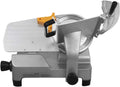 Snijmachines KuKoo Commerciële elektrische snijmachine van roestvrij staal, bars of thuisgebruik - 30 cm, voor worst, vlees, kaas, brood en groenten