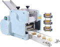 Gjbmxsm Pastamachine Multifunctionele elektrische dumplinghuidmakermachine, 3 mm roestvrijstalen elektrische pastamachine, met 3 vormen