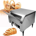 Jkjzsalj Broodrooster Commerciële Transportbandbroodrooster 2240W Elektrische, 150/300/450 Stuks/Uur, Zilver-150, Met Intelligente Temperatuurregeling