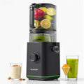 Sapcentrifuge Amzchef Slowjuicer, 155 mm Brede Vulopening, 2,5 L Vulruimte, 2 Filters, voor Fruit en Groente, met Schuimscheider