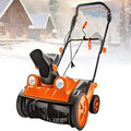 Sneeuwschuiver Elektrische, 2400 W vermogen, 45,7 cm reinigingsbreedte, 0-3500 tpm, LED-koplampen, telescopische aanpassing, ideaal