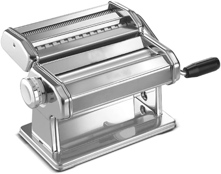 Orzssj Pastamachine Compacte pastamaker Instelbare dikte-instellingen, voor Spaghetti Fettuccini