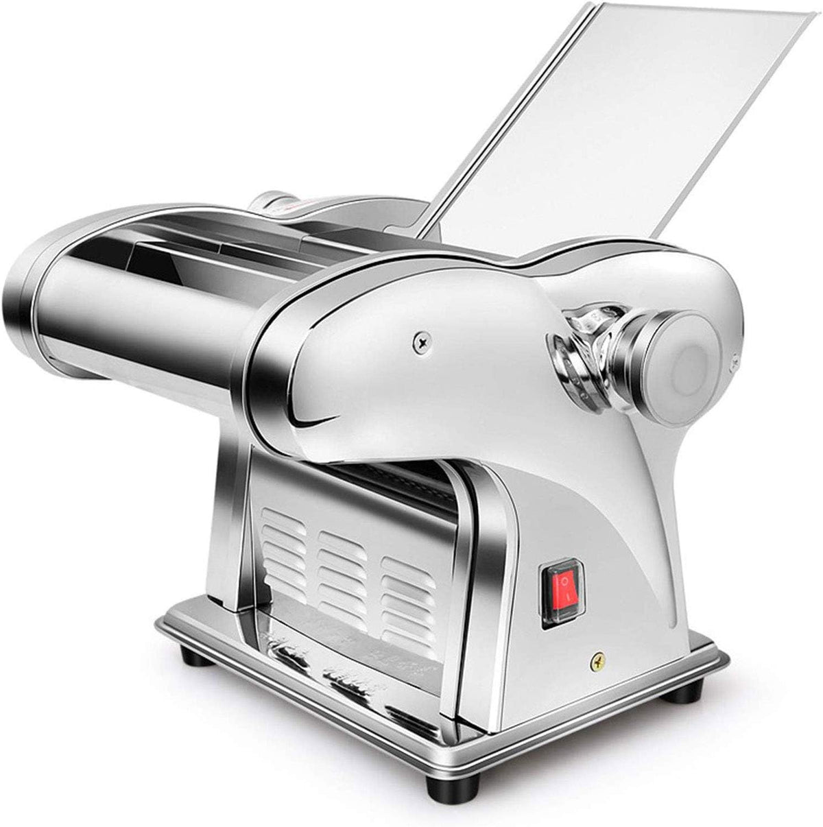 Orzssj Pastamachine Automatische elektrische pastamaker, spaghettimaker 0,3-4 mm, 6 snelheden instelbaar 135 W (mes * 2)