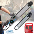 Quixnova Kettingzag Elektrische kettingzaag, met waterpomp en 2 kettingen/2 geleiderails, 48cm, elektrische muurzaagmachine, voor graniet/beton/marmer