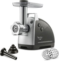 Moulinex Vleesmolen HV8 elektrische 2200 W 2 maalroosters accessoires, voor kebbe en worst zilver ME686832