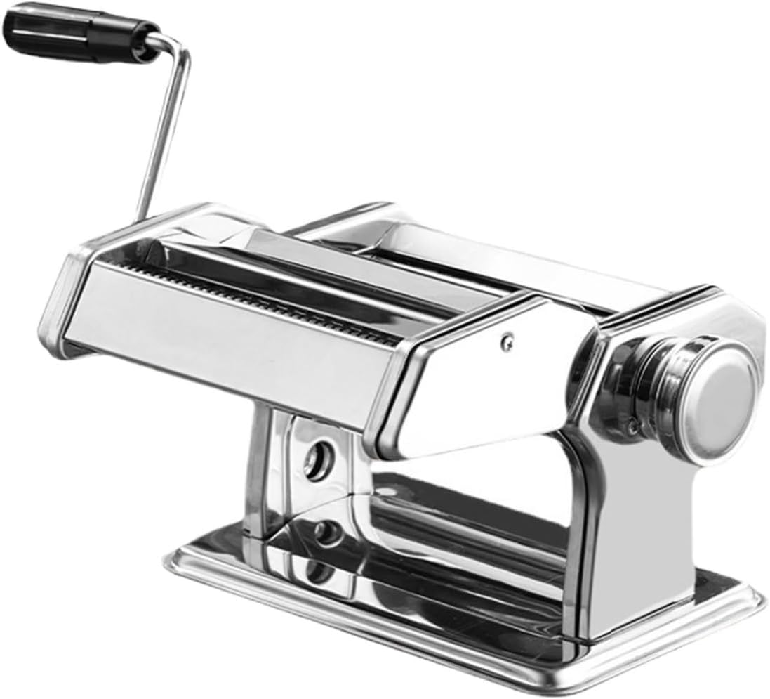 Shchna Pastamachine Gourmet, Handmatige Pastamaker Roestvrijstalen Noedelmachine, Met Instelbare Handzwengel Compact pastamachine