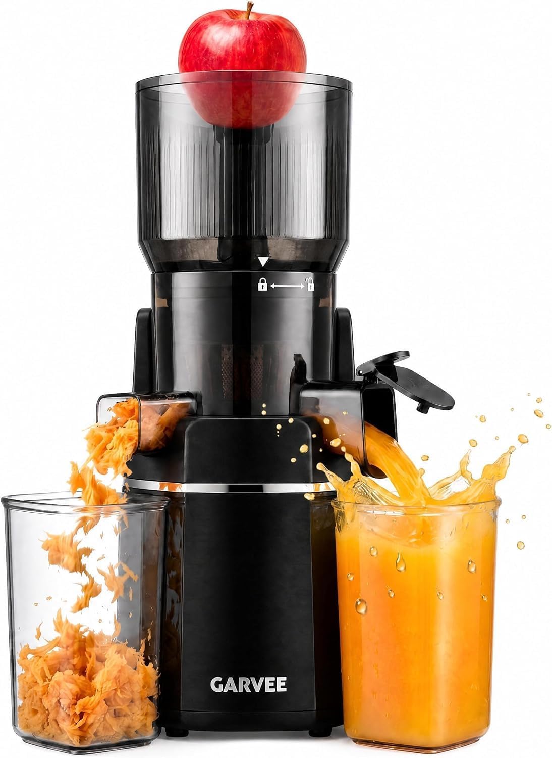 Sapcentrifuge GarveeHome Slow Juicer 250 W koudgeperst, voor de gezonde
