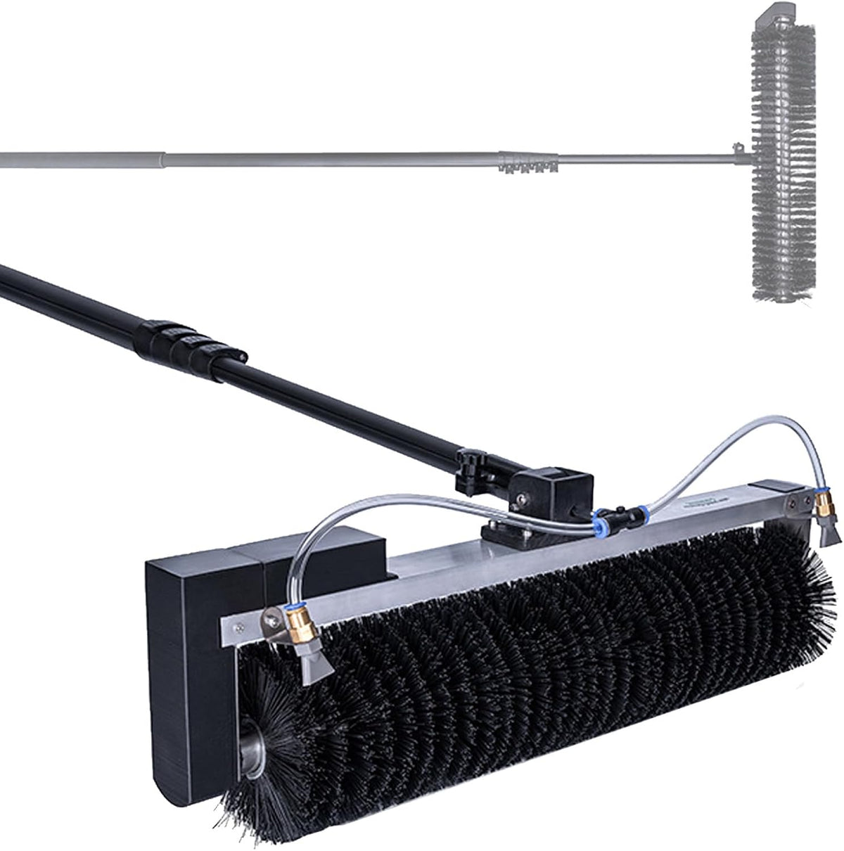 Raamreiniger Telescopische reinigingsmachine, met verstelbare pool van 3,5 m - 7,5 m, voor fotovoltaïsche panelen - bereik van 7,5 m, ideaal
