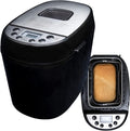 Gastronoma Broodbakmachine 18260001, timer van 13 uur, 12 digitale programma's, voor 1350 gram brood, 60 minuten warmhoudfunctie, kijkvenster