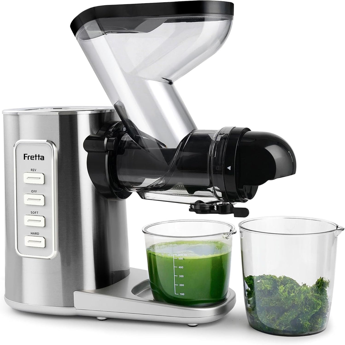 Fretta Sapcentrifuge Masticating Juicer Slow Juicer, 200 W, 76 mm, groente en fruit, fruitpers, elektrische sappers, selderij, sapmaker, machine