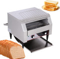 Gljtuo Broodrooster Commerciële Transportband, 2240 W Elektrische Broodmachine, 300 Stks/Uur Automatische Toastmaker, Roestvrijstalen Broodrooster