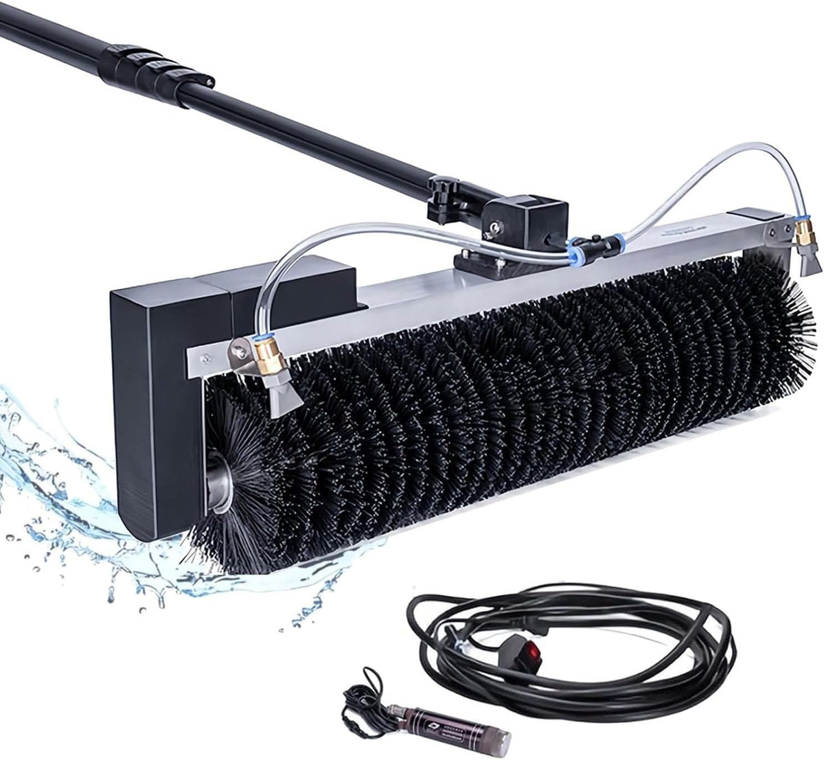 Raamreiniger AityBuy Reinigingsgereedschap, 60 Cm Rolborstelkop, Buitenwasapparaat MainsElectricity-550cm, Voor Elektrische Zonnepanelen