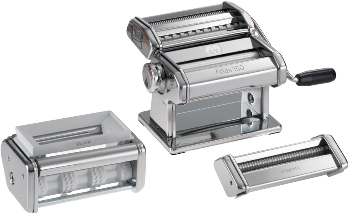 Marcato Pastamachine PastaSet Pastaset, 20 x 20,7 x 15,5 cm, zilver, gelegeerd staal
