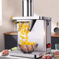 Cashwise Snijmachines Commerciële Groente Hakmachine, 2 in 1 Elektrische Groente Fruit Snijmachine en Snijmachine, met 5 Bladen