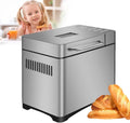 Shzicmy Broodbakmachine, 650 W broodbakmachine, 19-in-1, roestvrij staal, met digitaal touch-paneel, met automatische ingrediëntenbox