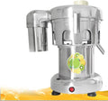 Sapcentrifuge Eoweiot Krachtige commerciële 370W, voor fruit en groenten, elektrische sapcentrifuge van roestvrij staal, met grote vulopening.