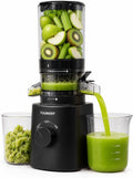 Sapcentrifuge Tuumiist 120 mm Slow Juicer, 0,8 l, glanzend zwart, voor hele vruchten