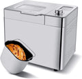 Coocheer Broodbakmachine Bakmeister, 550 W, met 3 bakkleuren en 3 bruiningsgraden, 25 bakprogramma's, roestvrij staal