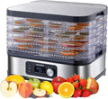 Voedseldroger Dtacbneuz, met 5 laden en digitale timer temperatuurregeling, voor fruit, groente, vlees, rundvlees Jerky