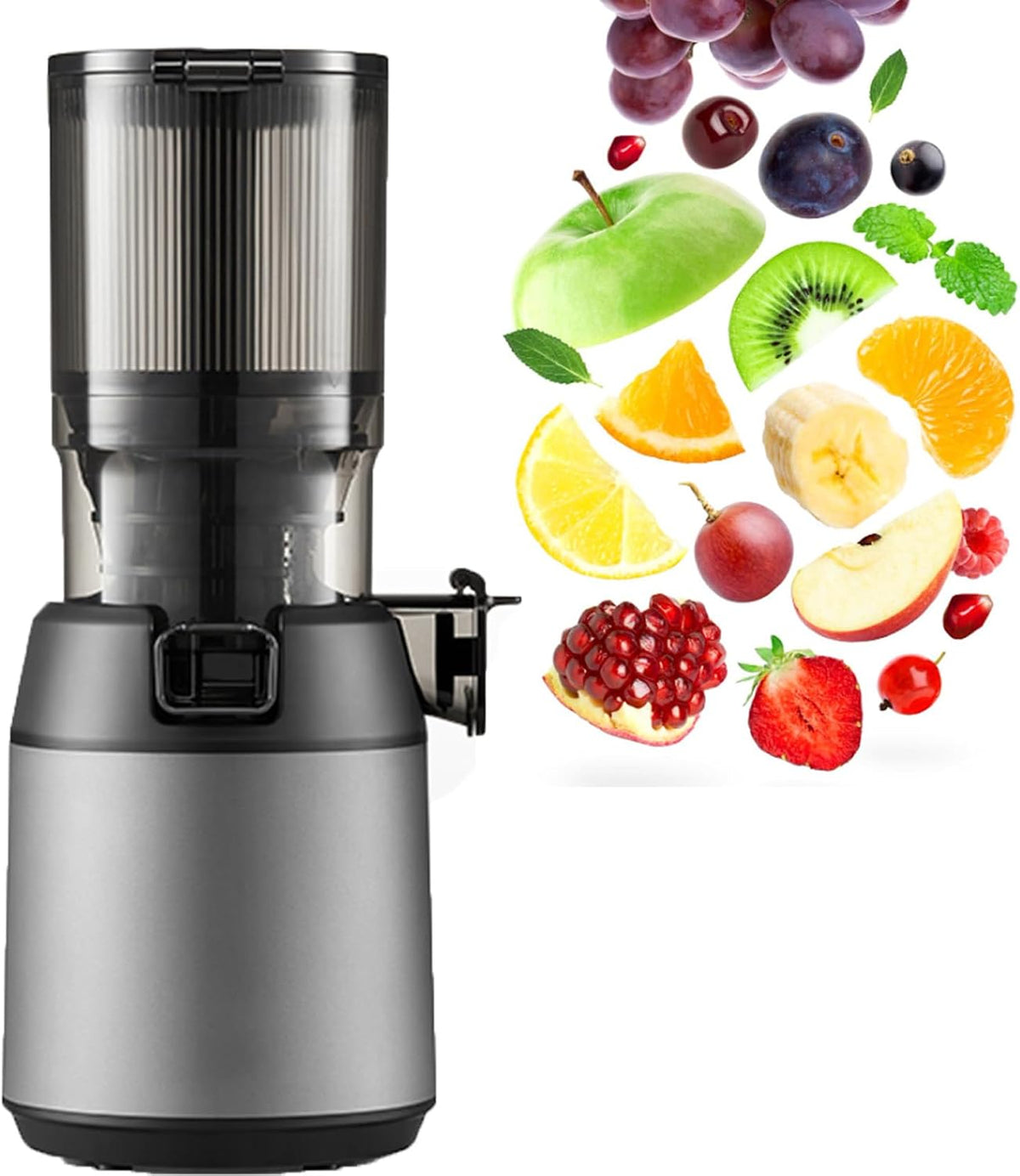 Sapcentrifuge Jmozhcd Professionele Slow Masticating Juicer, Voor Batch Juicer (grijs), Centrifugale Juicers, Koude Pers Juicer
