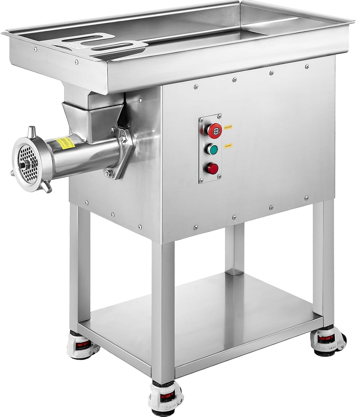 Vevor Vleesmolen Commerciële, 9,98 kg/min, 2200 W, elektrische vleesmolen, met messen en maalplaten, worstmachine, voor keuken, restaurant