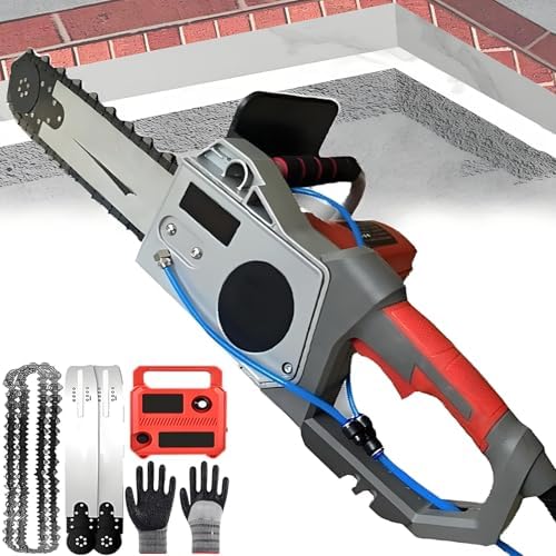 Kettingzag Industriële betonzaag, 35 cm/48 cm snijdiepte, met diamantketting - 6000 tpm, trillingsarme zware snijmachine, voor graniet, steen en beton