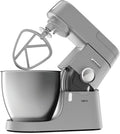 Kenwood Keukenmachine Chef XL KVL4100S, met grote roestvrijstalen mengkom van 6,7 l, 1200 W, incl. 3-delige patisserieset, zilver