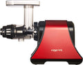 Oscar Sapcentrifuge Neo DA 1200 Slow Juicer - horizontale, BPA-vrij (rood), voor selderij, tarwegras, vruchten, groente - maximale voedingsstoffen