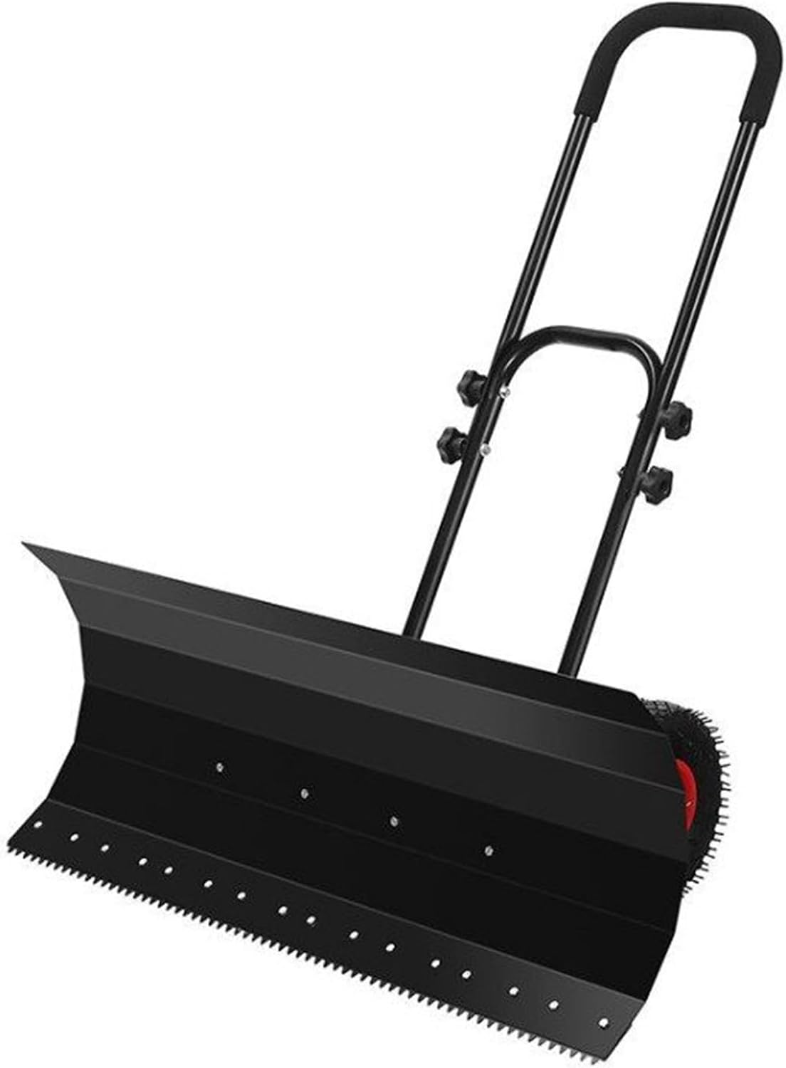 Sneeuwschuiver Heavy Duty, sneeuwschuiver op wielen, met verstelbaar handvat, voor oprit, terras, trottoir, gemakkelijke manoeuvreerbaarheid, duurzaam