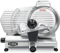 Snijmachines KWS KitchenWare Station KWS 10NS Commerciële 10 inch elektrische vleessnijmachine, 320W motor, met hoog koppel, roestvrijstalen mes, Deli