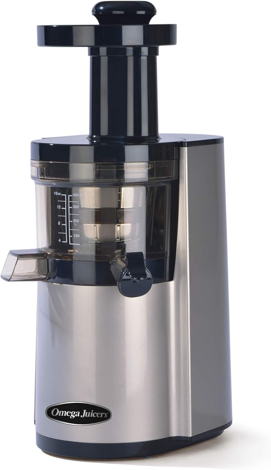 Sapcentrifuge Omega Juicer, verticaal zilver