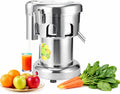 KEhtu Sapcentrifuge Commerciële, elektrische roestvrijstalen sapcentrifuge, met automatische pulpscheiding, geluidsarm, voor groente en fruit