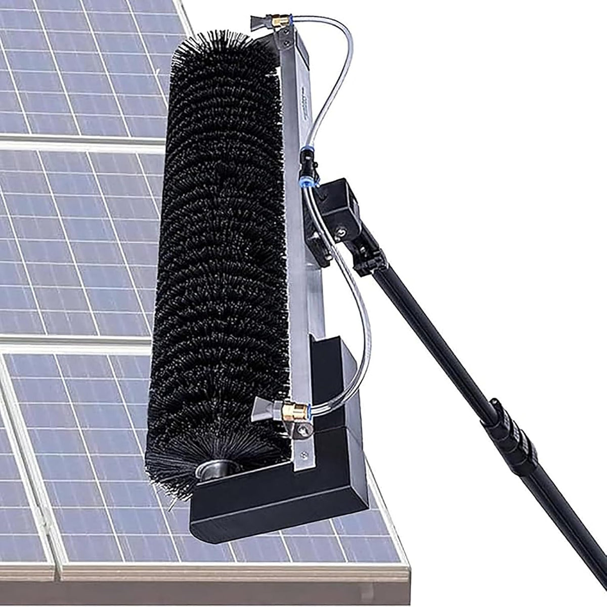 Générique Elektrische borstelsets reinigingsmachine, voor zonnepanelen - 60 cm wateraangedreven rolborstelset, met 3,5 m verlengstang