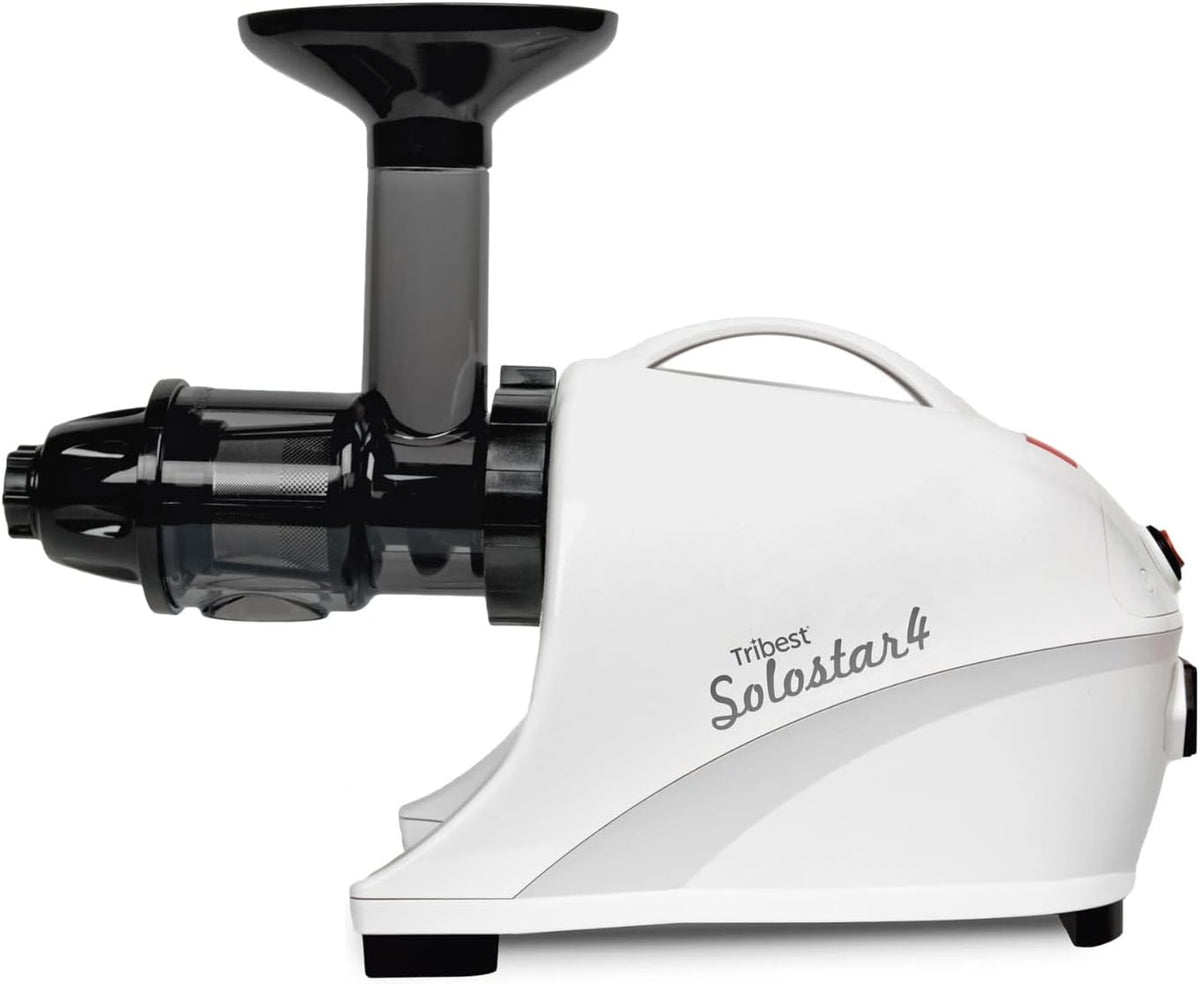 Tribest Sapcentrifuge Solostar 4 Slow Juicer Horizontale, 47 omw/min, 120 W, elektrisch juicer - wit, voor groenten en fruit