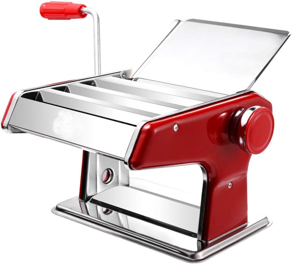 Xnxysmkj Pastamachine Professionele noedelmachine, handgedraaide noedelmachine, roestvrijstalen roller noedelmachine, voor knoedelwikkelaars