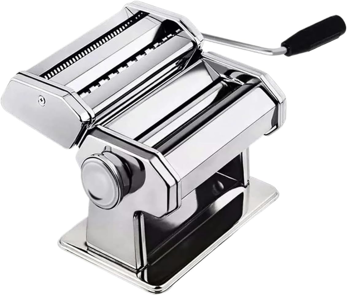 Shchna Pastamachine Gourmet, Handmatige Noodle Machine Pasta Maker Roestvrijstalen Machine Lasagne Spaghetti, Voor Thuis Compact pastamachine