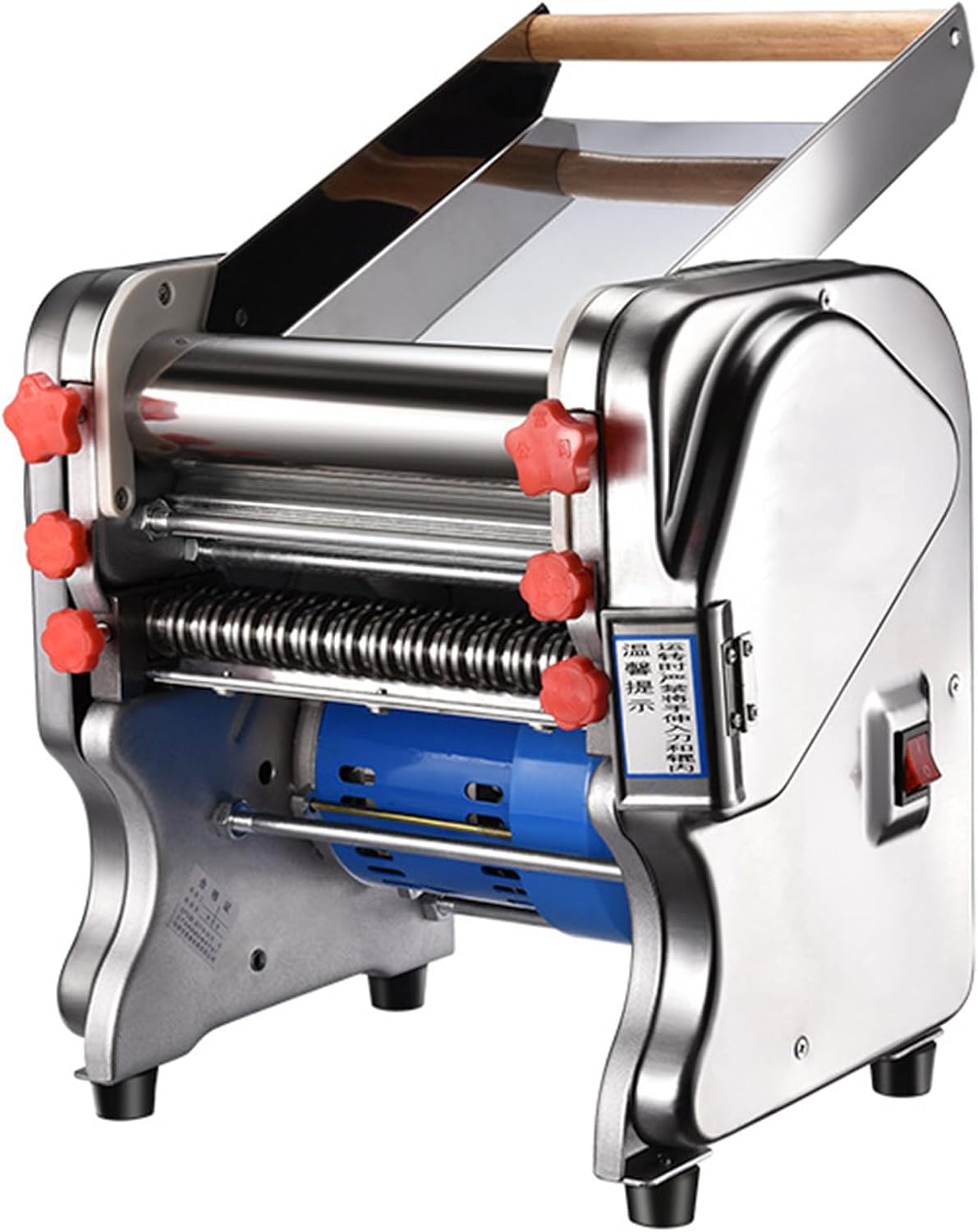 Zyldds Pastamachine Commerciële elektrische, voor thuis/commercieel gebruik (snijder 3 mm/9 mm) Doughwidth20cm, 550W/750W automatische pastamachine
