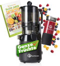 Nutrilovers Sapcentrifuge Nutri, met XXL opening van 130 mm, incl. sapfles, Press MAX hele vruchten sap slow juicer slow juicer koude pers, BPA-vrij