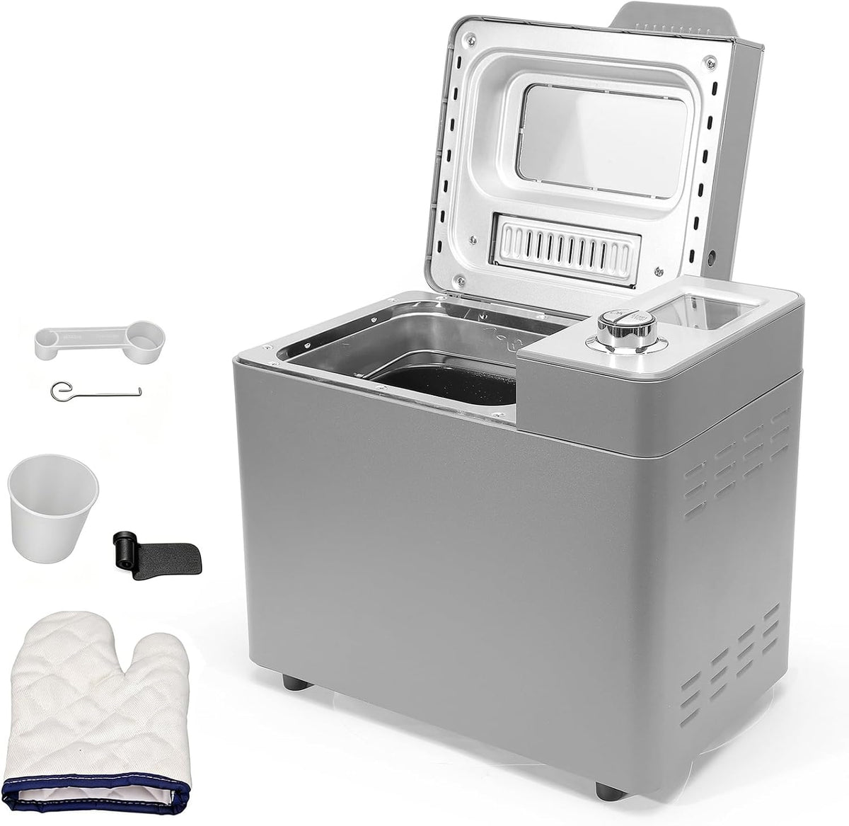 Funien Broodbakmachine [broodoven, met Dubbele Verwarming/broodbakmachine ] Automatische Broodmachine 25 Vooraf Ingestelde (EU-stekker 220-240V)