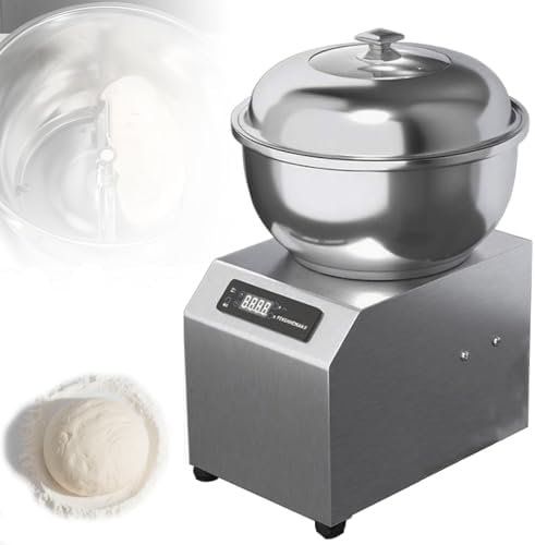 Mixers Commerciële Deegmixer 1800W 8kg Capaciteit Roestvrij Staal Elektrische, met Timer Heavy Duty Broodmachine, voor Restaurant Bakkerijgebruik