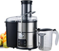 Sokany Sapcentrifuge 1200 W, grote vulopening van 85 mm, 5 snelheden, zwart/roestvrij, voor groenten en fruit, lcd-touchscreen en quick-juicer